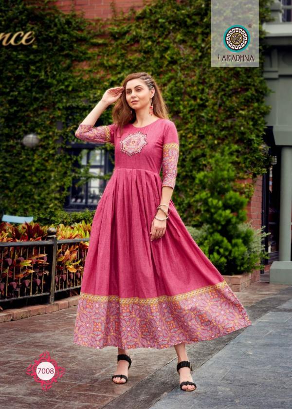 Aradhna Level 7 Ethnic Wear Long Anarkali Kurti Collection